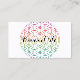 Flower of life visitenkarte