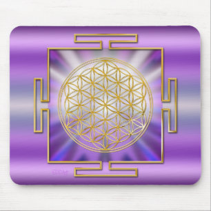 Flower Of Life Yantra Mousepad