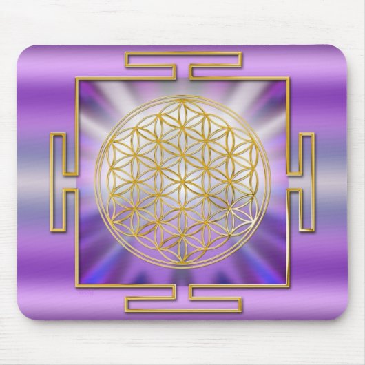 Flower Of Life Yantra Mousepad (Vorne)