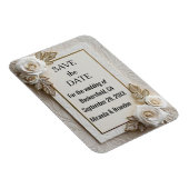 "Flower of Love" - Elegant & Unique Wedding Invita Magnet (Rechte Seite)