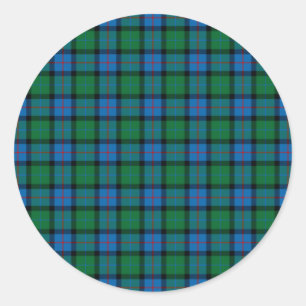 Flower of Scotland Nationaltartan Runder Aufkleber