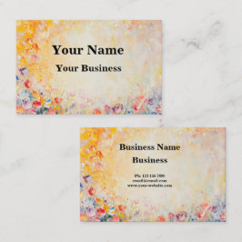 Flower Oilpainting Visitenkarte