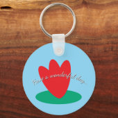 flower on a pond schlüsselanhänger (Vorderseite)