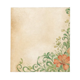 Flower Page Scrapbook & Junk Journal Supplies Notizblock