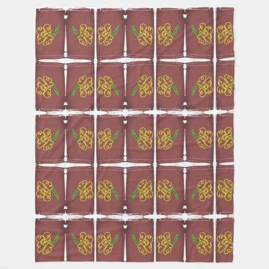 flower paint blanket fleecedecke (Vorderseite)