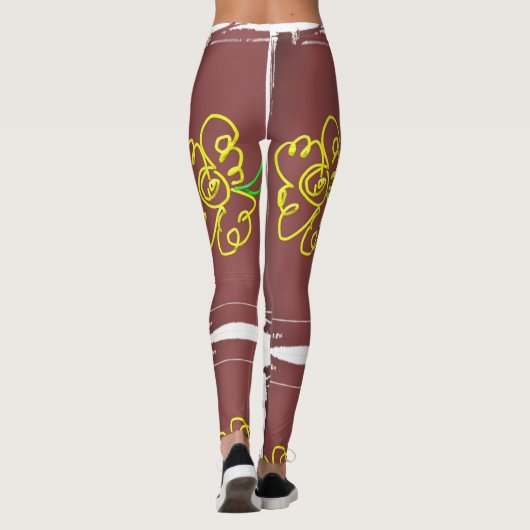 flower paint leggings (Rückseite)