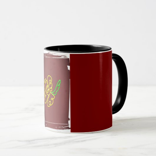 flower paint mug tasse (VorderseiteRechts)