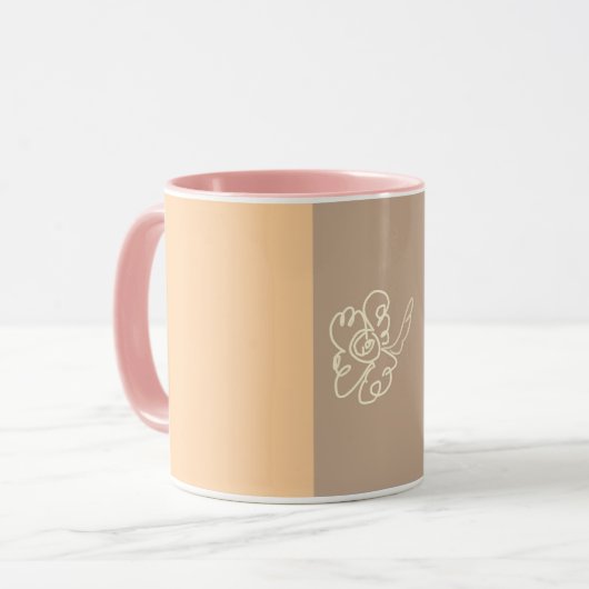 flower paint mug tasse (Vorderseite Links)