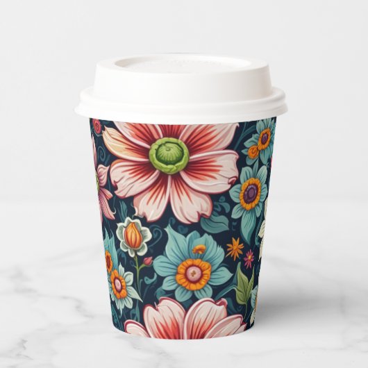 Flower Paper cup Pappbecher (Links)