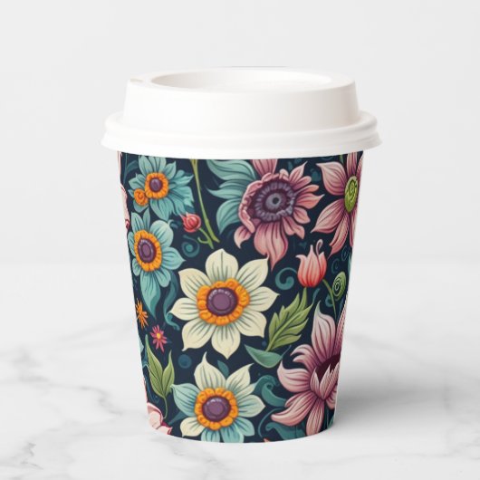 Flower Paper cup Pappbecher (Rückseite)