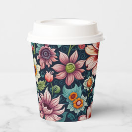 Flower Paper cup Pappbecher