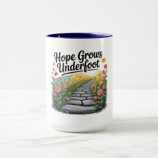 Flower Path - Nature-Inspired Mental Health Mug Tasse (Zentrum)