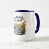 Flower Path - Nature-Inspired Mental Health Mug Tasse (VorderseiteRechts)