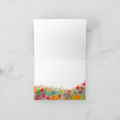 Flower Patio am Meer Danke Karte (Innenseite)