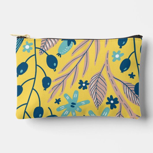 Flower pattern colorful shining beauty zubehörtasche (Vorderseite)