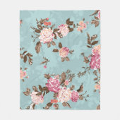 flower pattern design textile illustrationart,back fleecedecke (Vorderseite)