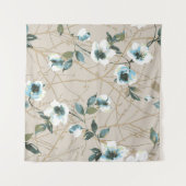 flower pattern design textile illustrationart,patt wandteppich (Vorderseite (Horizontal))