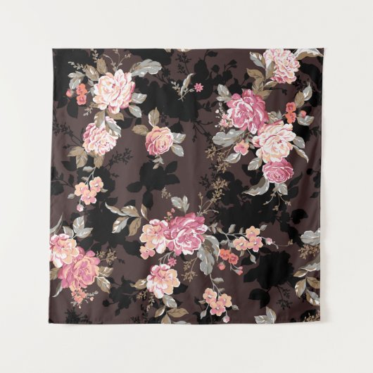 flower pattern design textile illustrationpattern, wandteppich (Vorderseite (Horizontal))