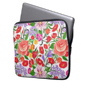 flower pattern laptopschutzhülle (Vorderseite Links)