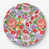 flower pattern pappteller (Vorderseite)