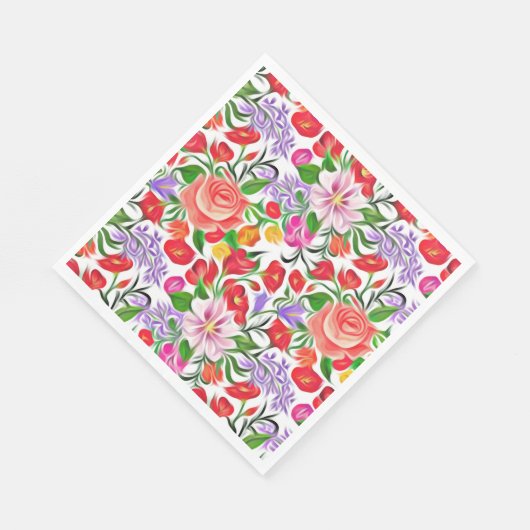 flower pattern serviette (Ecke)