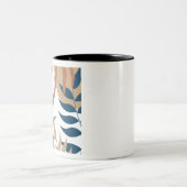 flower pattern zweifarbige tasse (Mittel)