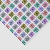 Flower Pop Art Squares Seidenpapier (Ausschnitt)