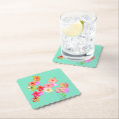 Flower Power 1 Paper Coaster Untersetzer (Vor Ort)