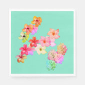 Flower Power 1 Papierplatte Serviette (Vorderseite)