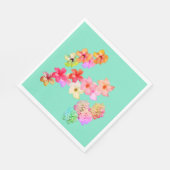 Flower Power 1 Papierplatte Serviette (Ecke)