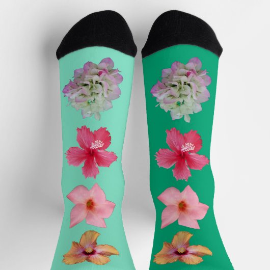 Flower Power 1 Socken (Oben)