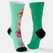 Flower Power 1 Socken (Gewinkelt)