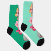 Flower Power 1 Socken (Rechts)