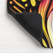 Flower Power auf einem Desktop-Computer im Stil de Mousepad (Ecke)
