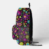 Flower Power Bedruckter Rucksack (Rechts)