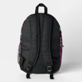 Flower Power Bedruckter Rucksack (Rückseite)