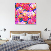 Flower Power - Blumenpracht 1 (Artikel 1801) Leinwanddruck (Insitu (Schlafzimmer))
