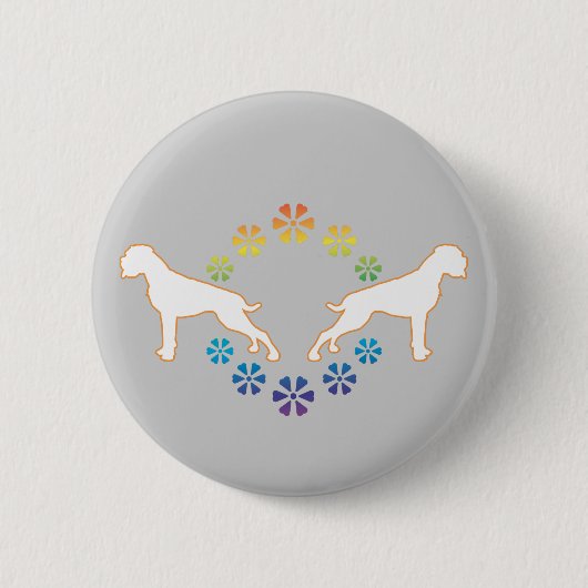 Flower Power Boxer Button (Vorderseite)