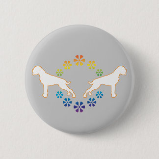 Flower Power Boxer Button