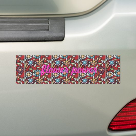 Flower Power Bumper Sticker Autoaufkleber (Auf Auto)