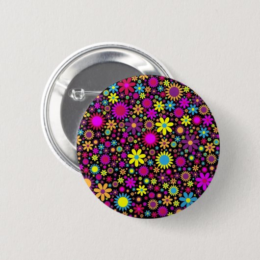 Flower Power Button (Vorne & Hinten)