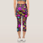 Flower Power Capri Leggings (Rückseite)