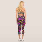 Flower Power Capri Leggings (Rückseite)