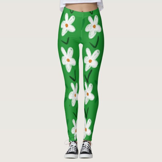 FLOWER POWER 'DAISY' YOGA PANTS LEGGINGS (Vorderseite)