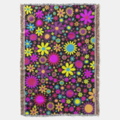 Flower Power Decke (Vorderseite Vertikal)