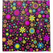 Flower Power Duschvorhang (Vorderseite)
