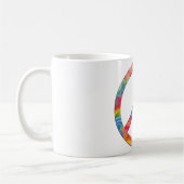 Flower Power Frieden Kaffeetasse (Links)