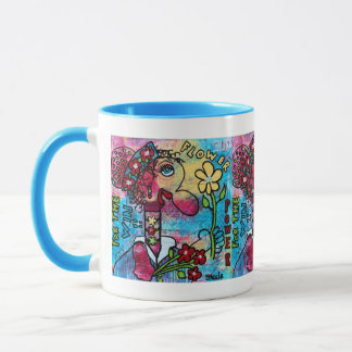 "Flower Power für den Sieg" 11 oz Trinkbecher Tasse