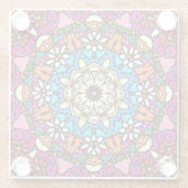 Flower Power Groovy Garden Glasuntersetzer (Rückseite)