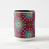 Flower Power Groovy Garden Zweifarbige Tasse (Mittel)